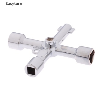 Easyturn กุญแจตู้มิเตอร์ไฟฟ้า 4 ทาง สําหรับเปิดตู้เสื้อผ้า แก๊สมิเตอร์