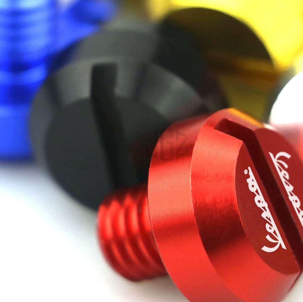 ​อุด​กระจก​ New Vespa สีดำ​ 1 คู่​ for VESPA PIAGGIO Gts 250 300 Lx 125 S125 SPRINT PRIMAVERA 150 จุกปิดรูกระจก น็อตอุดรูกระจกสำหรับ New Vespa งานอลูมิเนียม - รูปที่ 2