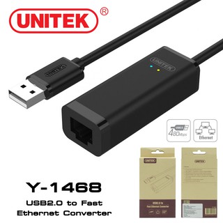 UNITEK USB2.0 To Fast Ethernet Converter Y-1468