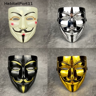 Habitatport Vendetta Hacker Mask หน้ากากปาร์ตี้คริสต์มาส สําหรับเด็ก และผู้ใหญ่