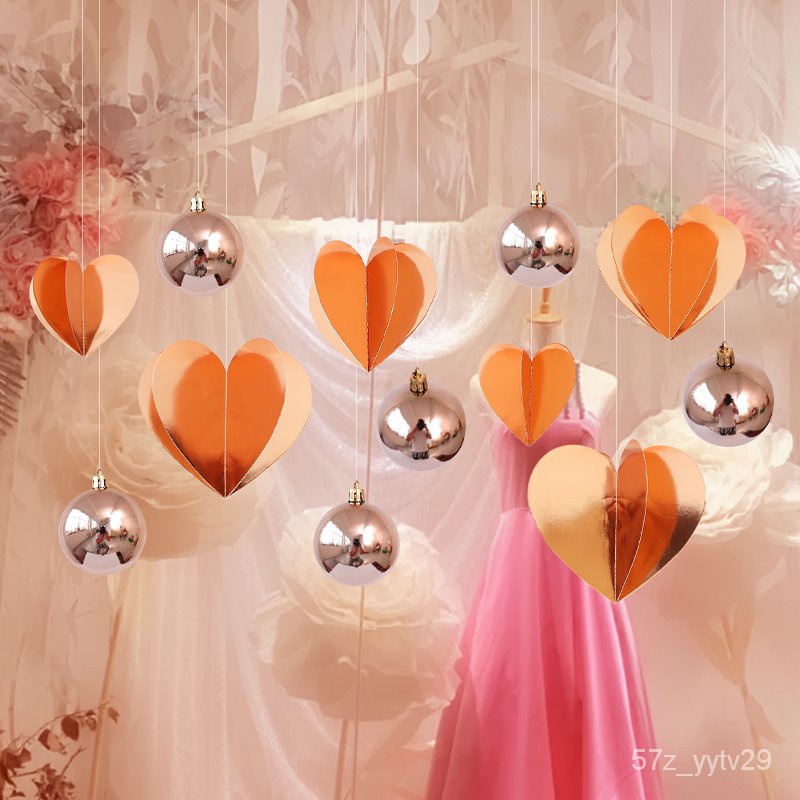 Christmas Decorations Christmas Scene Layout Decoration Photosphere Love Pendant Christmas Decorativ