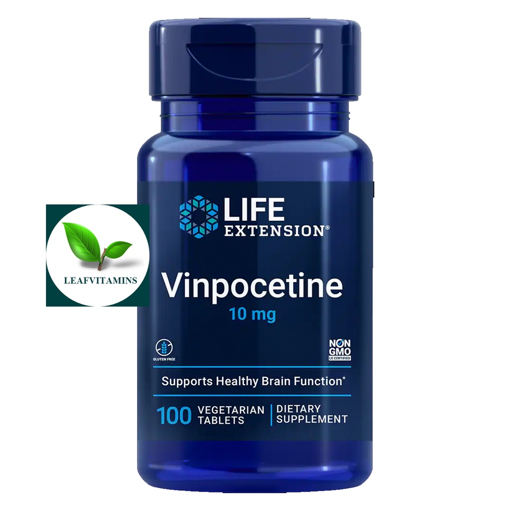 Life Extension Vinpocetine 10 mg / 100 Vegetarian Tablets