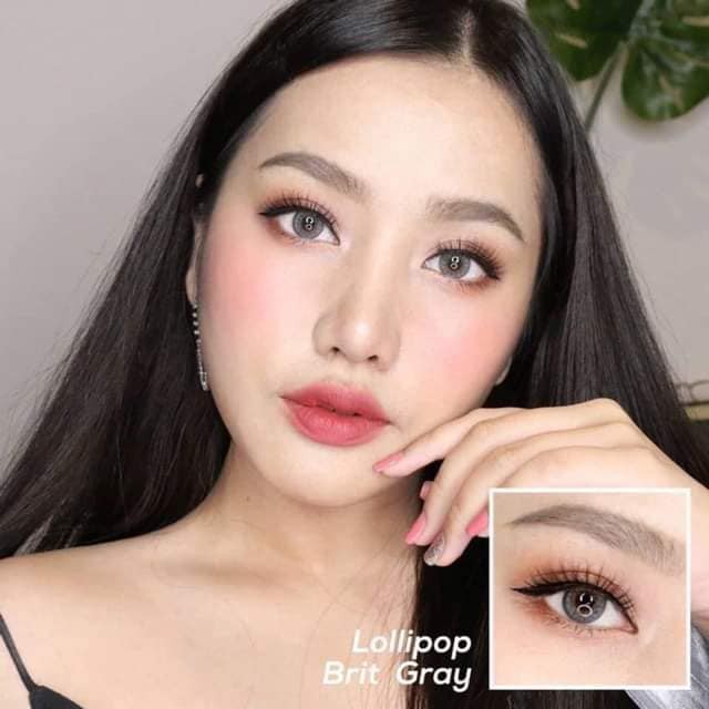 คอนแทคเลนส์ Brit Brown / Gray (Lollipop) ขนาดมินิ