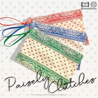 กระเป๋าคลัทช์ "Paisley Clutches " School of Canvas