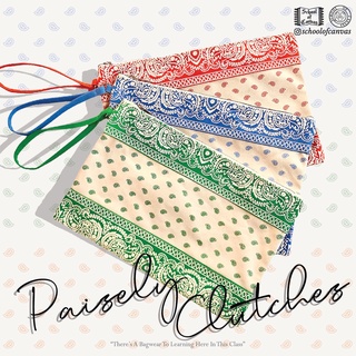 กระเป๋าคลัทช์ "Paisley Clutches " School of Canvas