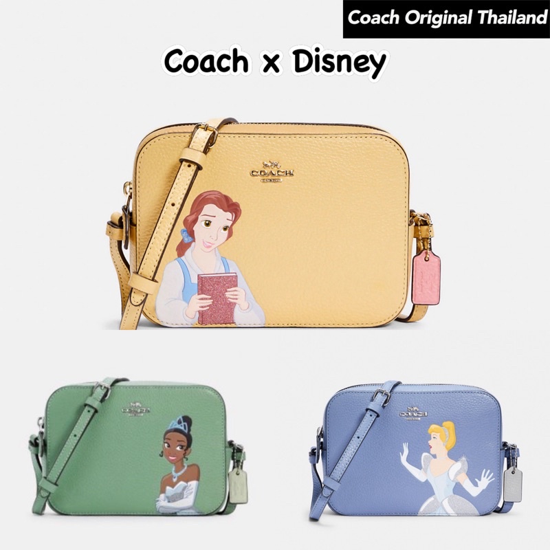 กระเป๋าสะพายข้าง COACH Disney X Coach Mini Camera Bag ลายเจ้าหญิง Limited พร้อมส่งในไทย