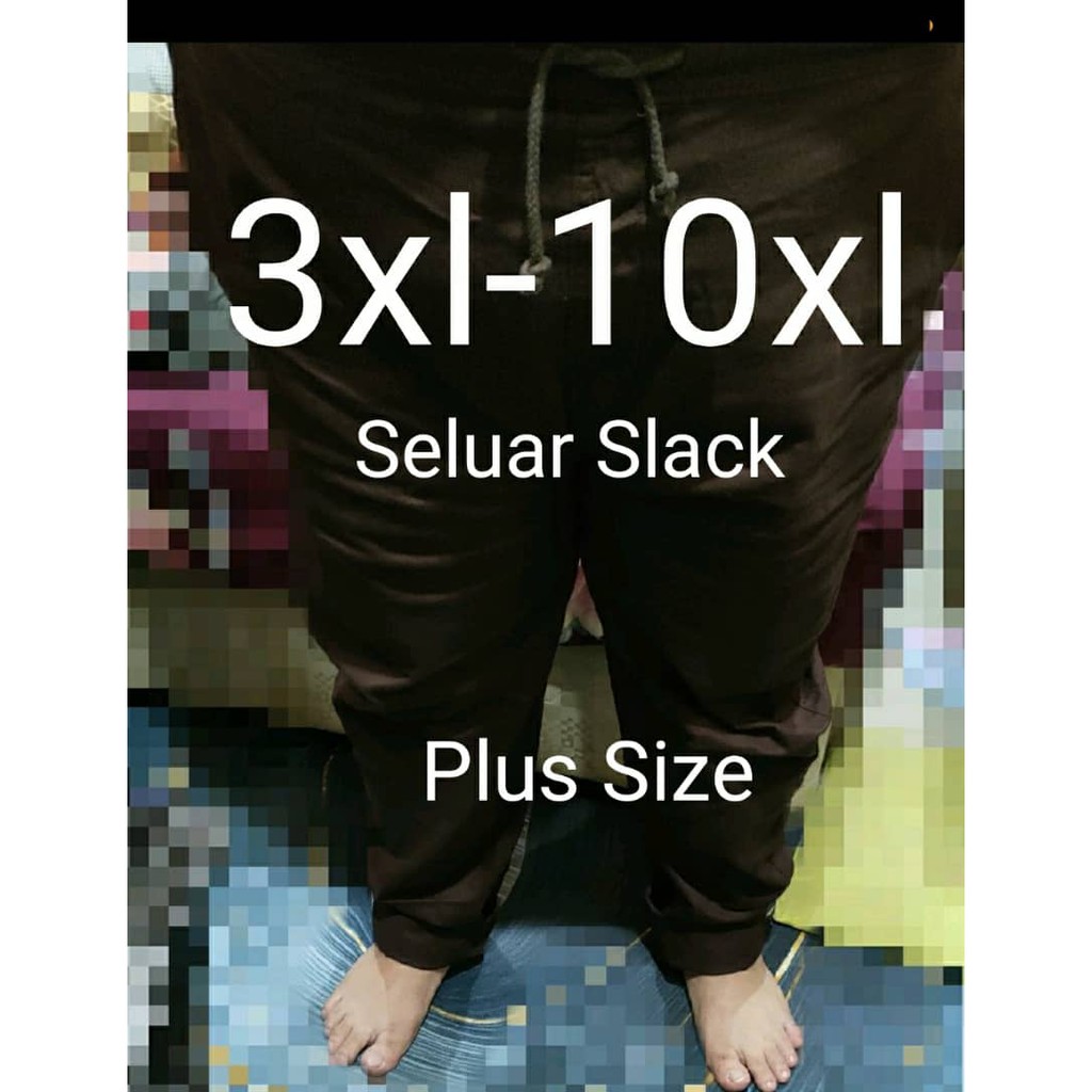 (3xl-10xl)กางเกง SLACK Plus Size Unisex .กางเกงขายาวผู้ชาย/Perempuan SLACK กางเกงขายาวผู้ชายขนาดใหญ่