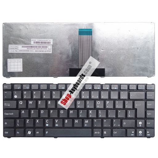 [ใช้แล้ว] ASUS EEE PC 1201 UL20 1215 1225C U20A คีย์บอร์ด MP-09K23US-5282