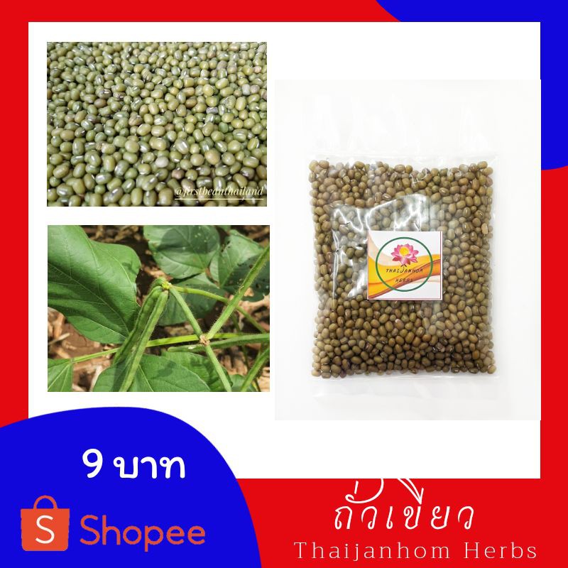 ผงถั่วเขียว  ถั่วเขียวบดผง ขนาด 500 กรัม