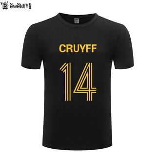 คอลูกเรือเสื้อยืดคอกลมกระหน่ํา เสื้อยืดแขนสั้น พิมพ์ลาย JOHAN CRUYFF 14 แนวสตรีท สําหรับผู้ชาย AIgchc65GDgbon55ผ้าฝ้ายแท