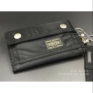 Porter exclusive กระเป๋าสตางค์ แฟชั่นสไตล์ สวยคุณภาพ แท้💯 รุ่น 9081 สีดำ (Black color)