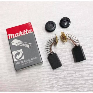 [พร้อมส่ง] อะไหล่ ชุดถ่าน + ฝาถ่าน Brush Makita มากีต้า Maktec มาเทค CB303, CB304, CB327