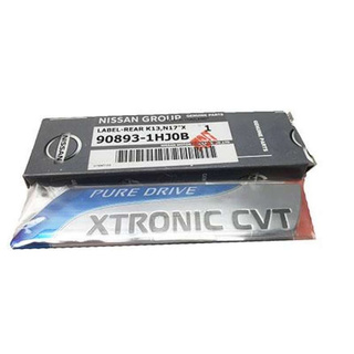 โลโก้ Nissan PURE DRIVE XTRONIC CVT แท้ logo pure drive xtronic cvt แท้ ของแท้ Size:2.5x12 CM.