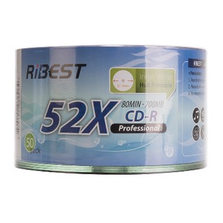 แผ่น CD-R  RIBEST Printable (50แผ่น)