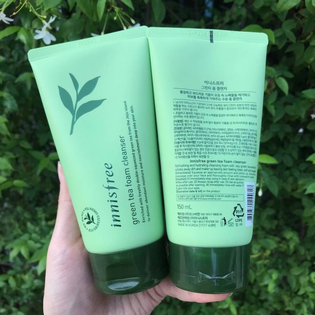 Innisfree Green Tea Foam Cleanser 150ml Shopee Thailand