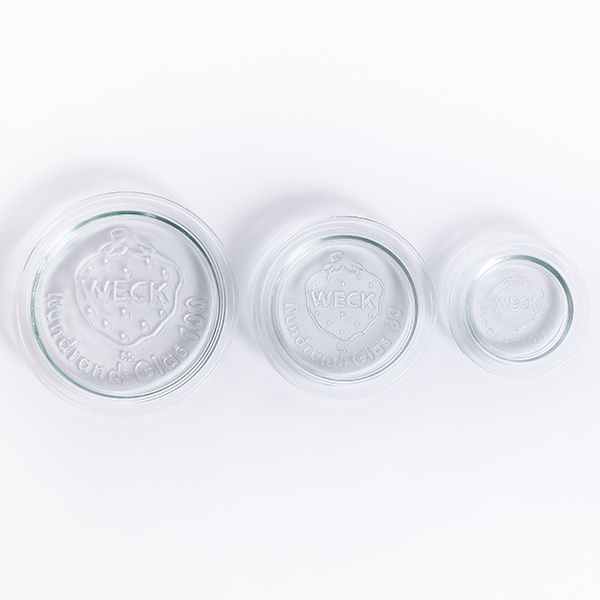GLASS LIDS - FOR WECK / ฝาแก้วสำหรับขวดโหล WECK