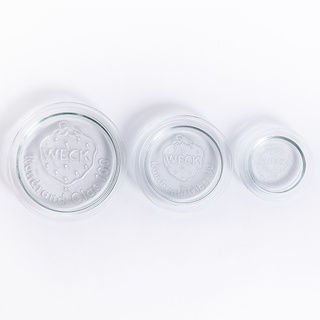 GLASS LIDS - FOR WECK / ฝาแก้วสำหรับขวดโหล WECK