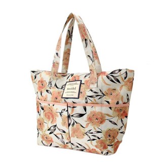 Snidel Rose Floral Canvas Tote bag