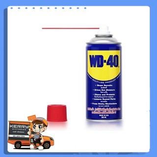 WD-40 น้ำมันอเนกประสงค์ ขนาด 300 มิลลิลิตร ใช้สำหรับหล่อลื่น คลายติดขัด ไล่ความชื่น ทำความสะอาด และป้องกันสนิม สีใส