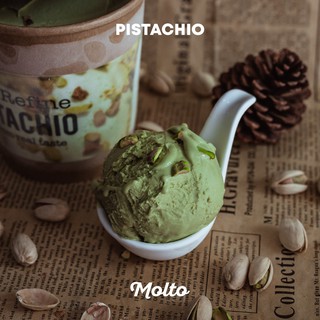 Pistachio (ไอศกรีม ถั่วพิสตาชิโอ 1 ถ้วย 16 oz.) - Molto premium Gelato