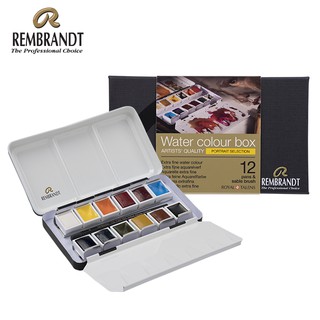 REMBRANDT สีน้ำเค้ก PORTRT 12สี (RWC SET METAL 12 PANS PORTRT)