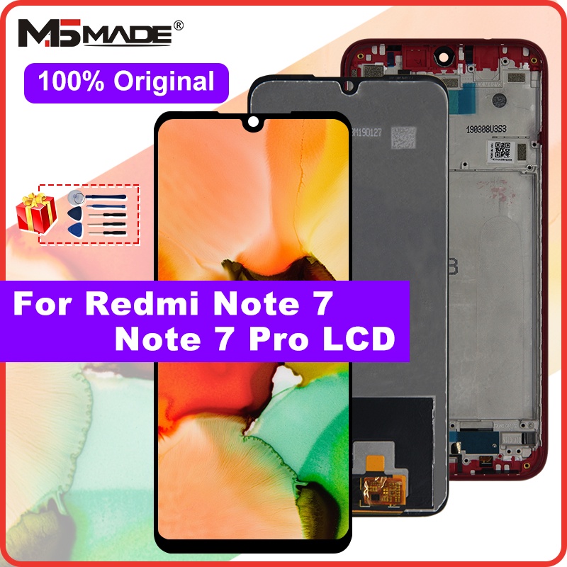 Original For Xiaomi Redmi Note 7 LCD Touch Screen Digitizer Display 10-Point Touch With Note 7 Pro Replacement Parts