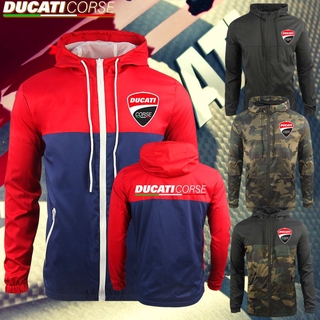 ใหม่ Ducati Corse Moto Gp เสื้อแจ็กเก็ต ลายโลโก้ ขนาดใหญ่ กันน้ํา เหมาะกับการพกพาเดินทาง ตั้งแคมป์ เดินป่า สําหรับผู้ชาย และผู้หญิง