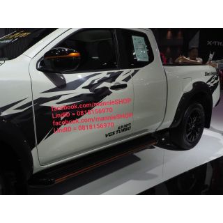 สติ๊กเกอร์งานตัดคอม ลายข้างรถ NISSAN NAVARA BLACK EDITION ปี 2018 ติดรถ แต่งรถ นิสสัน นาวาร่า sticker