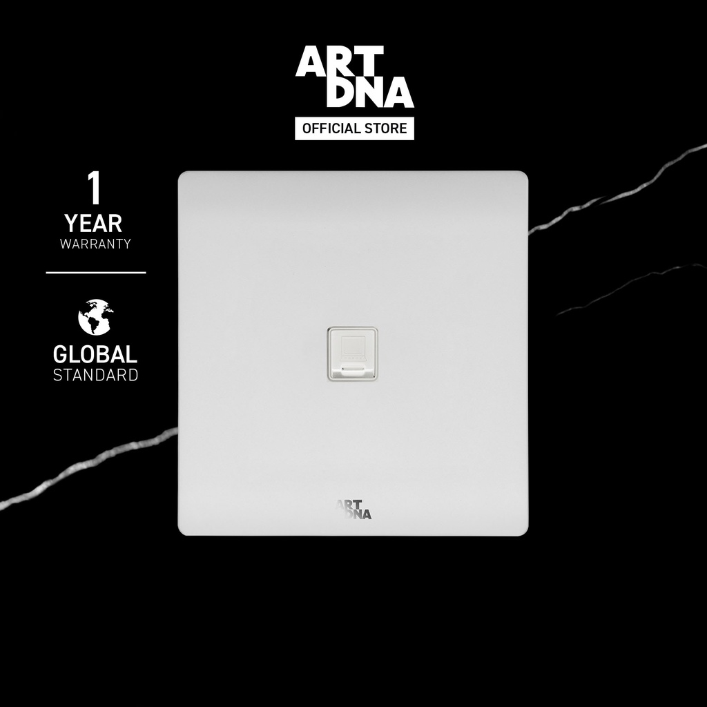 ART DNA  รุ่น A63 Computer(LAN) CAT6 Socket สีขาว design switch สวิตซ์ไฟโมเดิร์น สวิตซ์ไฟสวยๆ ปลั๊กไ
