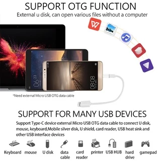 Fast Ship อะแดปเตอร์OTG Type C เป็นอะแดปเตอร์ Micro USB OTG Connector อะแดปเตอร์ชาร์จสําหรับชาร์จ/ตัวแปลงถ่ายโอนข้อมูล