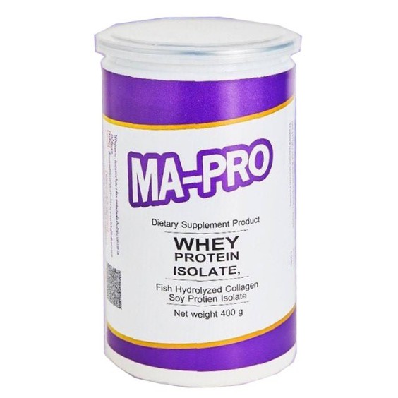 400 g. Mapro มาโปร ผลิตภัณฑ์เสริมอาหาร เวย์โปรตีน ไอโซเลท