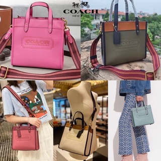 Coach  Field Tote 22 In Colorblock With Coach Badge Product Details