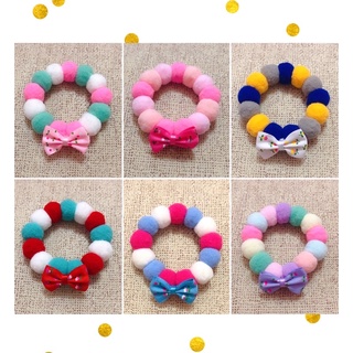 ปลอกคอสำหรับลูกแมว(ติดโบร์🎀) รอบคอ(15-19cm)🐱ปลอกคอปอมปอม,ปลอกคอแมว