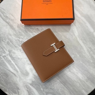 กระเป๋าสตางค์ hermes short wallet epsom leather ( งานดีสุดสวยมากทำจากหนังเเท้100%)