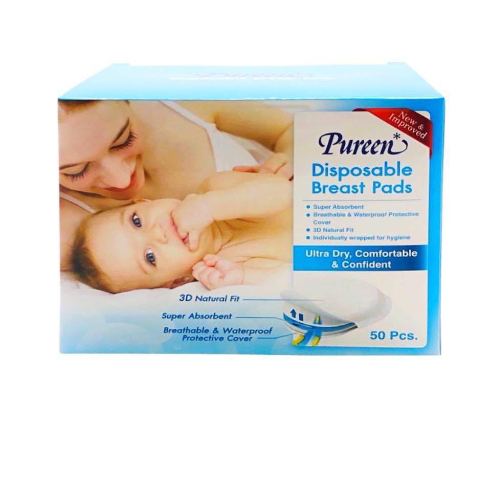 PUREEN เพียวรีน แผ่นซับน้ำนม 50 ชิ้น