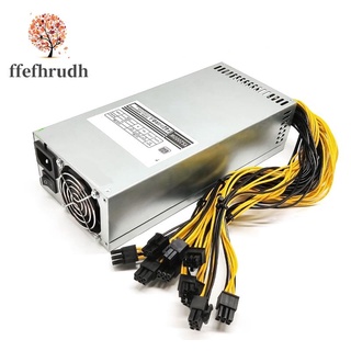 พาวเวอร์ PC 1800W 2U PSU สําหรับ 6 GPU Bitcoin Antminer S9 S7 L3