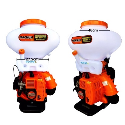 MACNUM เครื่องพ่นปุ๋ย รุ่น MN-3WF-3A เครื่องพ่นลม หว่านปุ๋ย ขนาด 26 ลิตร คอกว้างแสตนเลส/ลิ้นสแตนเลส