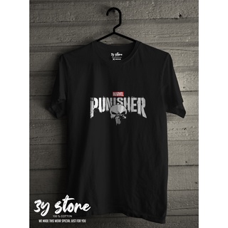 เสื้อยืดโอเวอร์ไซส์เสื้อยืด พิมพ์ลาย Marvel THE PUNISHER DISTRO - 3Y STORES-3XL