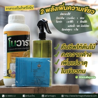 โนวาร่า(1 ลิตร)+ป๊อปอัพ(2.5 กรัม) ฮอร์โมนและอาหารเสริมพืช ของแท้ต้องฟาร์มอะโกร