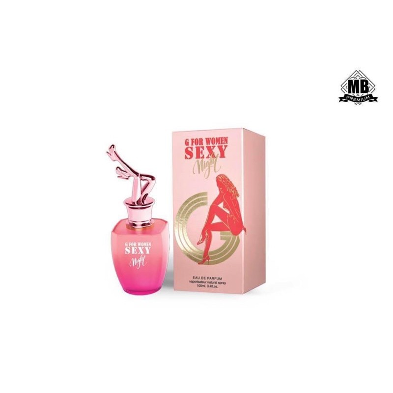 น้ำหอมนำเข้า น้ำหอมยกขา G For Women Sexy / Sexy Night 100ml. กล่องกระดาษ