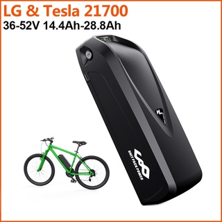 LG Tesla 4800MAH  EBike แบตเตอรี่จักรยานไฟฟ้า 36V 48V 52V 14.4Ah 19.2Ah 24Ah 28.8Ah 1500W 1000W 750W 500W 350W มอเตอร์