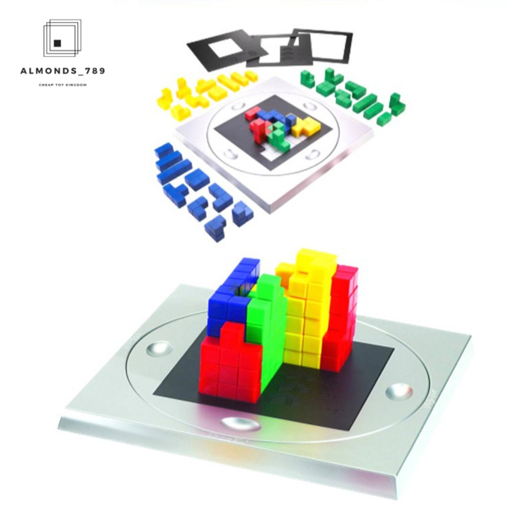 ตัวต่อ 3D bricks puzzle series ตัวต่อสามมิติ บล็อก 4 แบบ เรียนรู้การจำแนกสี รูปทรง เกมส์ฝึกสมอง ราคา ถูกที่สุด ดีลบีเคเค แกลเลอรีภาพที่ 4