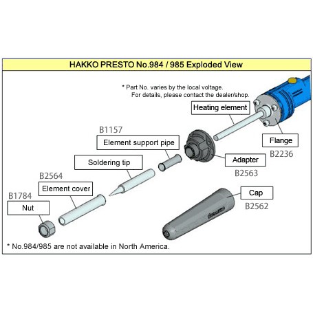 Hakko ชุด ปลายหัวแร้ง พร้อม ปลอกหัวแร้ง Hakko 980 – 981 ของแท้ 100% ปลายแบบธรรมดา พิมพ์ LOT การผลิตที่ตัวทุกตัว ราคา ถูกที่สุด ดีลบีเคเค แกลเลอรีภาพที่ 3