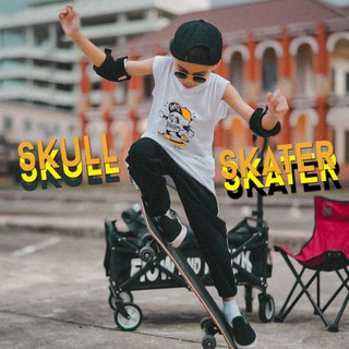 เสื้อเด็กลาย skull skater (skate)แขนกุดแนวๆ