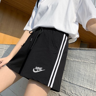 Womens sports shorts 2022 summer new loose outer wear running straight Korean version casual thin wide-leg five-point