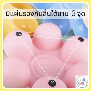 พร้อมส่ง 3 สี ชามอาหารสัตว์เลี้ยง ถาดพลาสติก 6 หลุม
