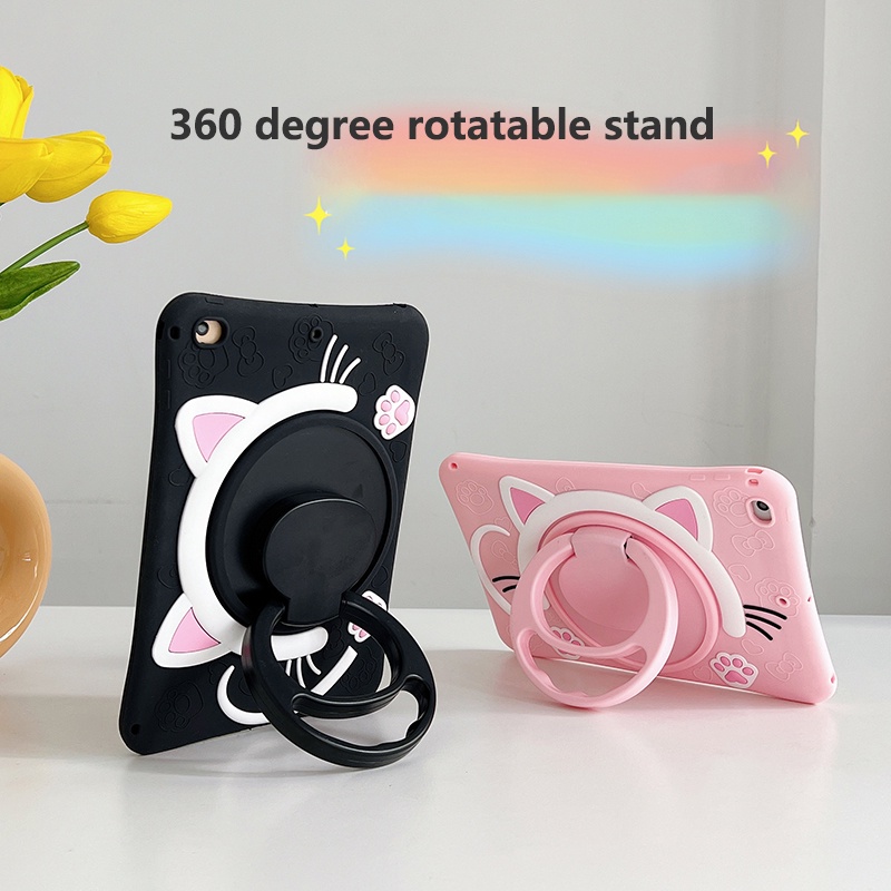 360 องศาหมุนขาตั้ง Funda เด็กแท็บเล็ตสําหรับ Huawei Mate Pad Pro 11 M6 M7 10.8 V6 10.4 สําหรับ Honor