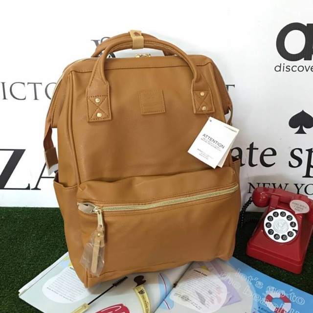 กระเป๋า Anello polyurethane leather rucksack รุ่น Classic