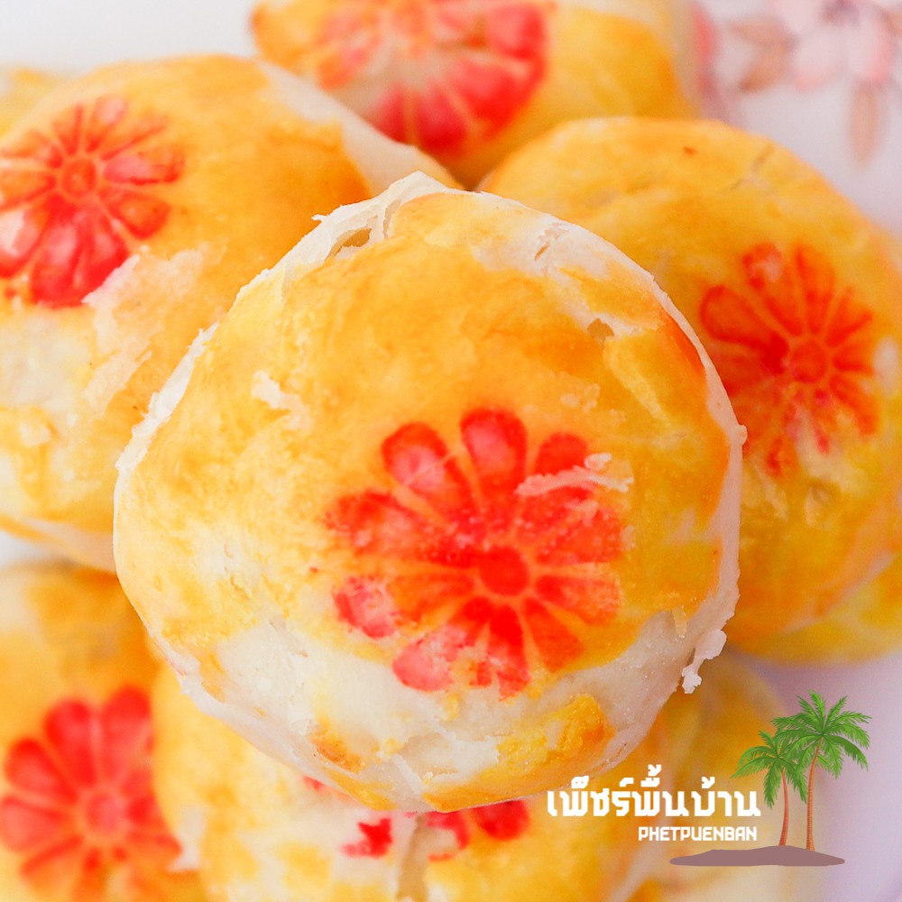 ขนมเปี๊ยะตาลกง ขนมเปี๊ยะ ขนมเปี๊ยะเพชรบุรี ชิ้นเล็ก พอดีคำ มี 3 ไส้ 1 ถุง มี 10 ชิ้น - รูปที่ 2