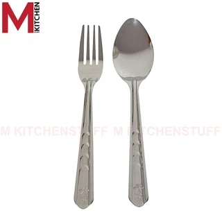 M KITCHEN ช้อนส้อม สแตนเลส ตราช้าง ELEPHANT 12 คู่ (C2)